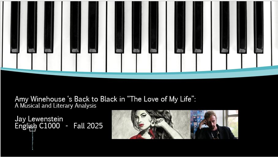 Jay’s Fall 2025 Reading MVP and Soundtrack Selection – Amy Winehouse in “The Love of My Life”