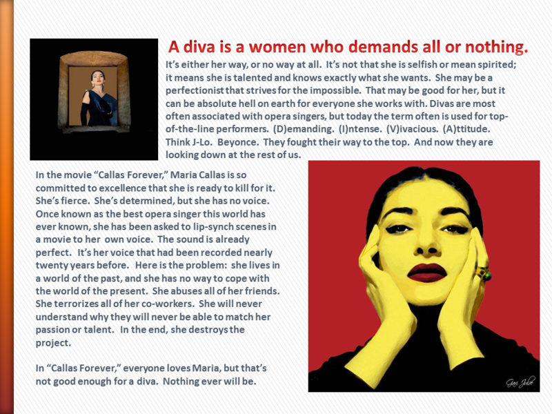 Diva in “Forever Callas”